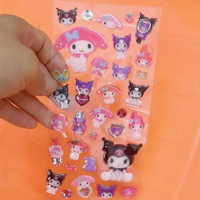 الكرتون Hangyodon ثلاثية الأبعاد الإغاثة ملصق لطيف الوردي سينامورول ملصق طالب اليدوية القرطاسية مرآة الديكور فتاة مكافأة هدية #3