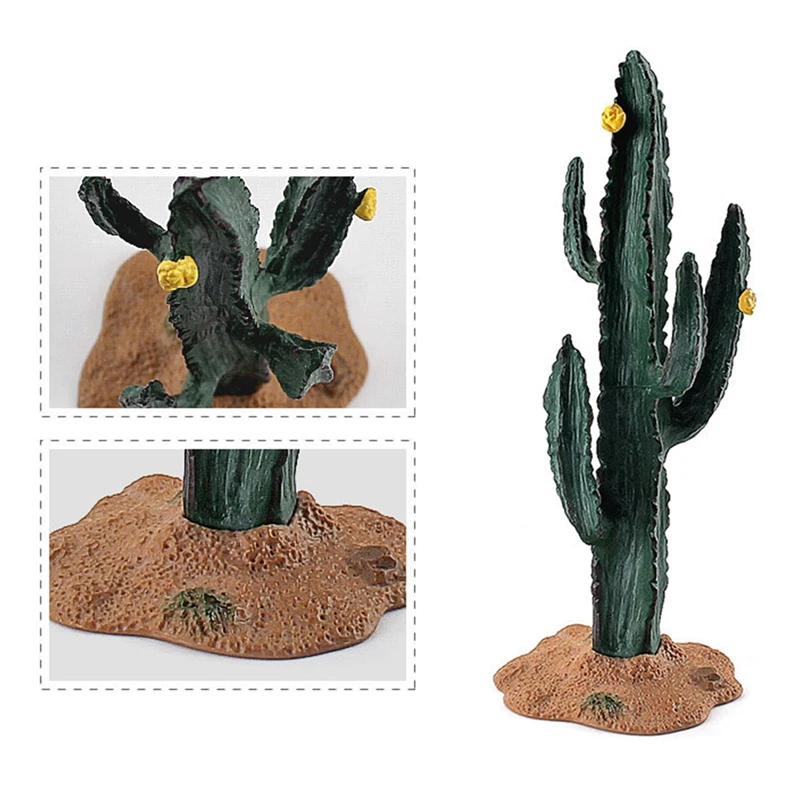 Simulation Green Plant Cactus Tree Baobab Bush Model DIY Scene Props For Kids Cognitive Toys