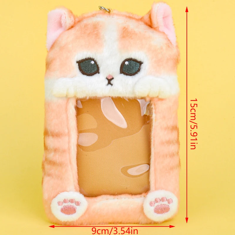 Simpatico squalo gatto ragazze donne peluche porta carte di credito con portachiavi simpatico cartone animato porta carte di credito ID banda di credito protezione della carta