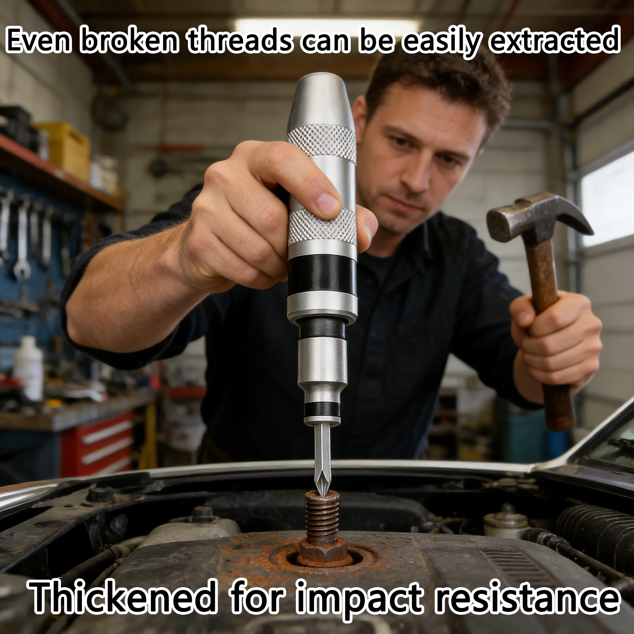 7 /13 قطعة مجموعة مفك تأثير اليد عكسها دائم السحابة مزيل المجمدة الترباس أداة تفريغ لورشة المرآب المنزلية