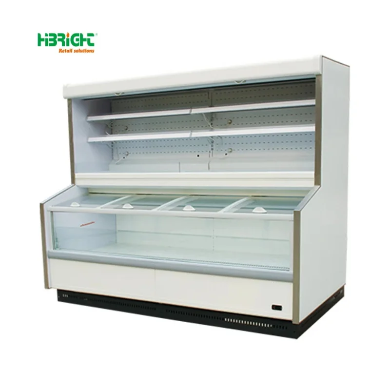 custom.Dual-Temperature Plug-In Multideck Upright Chiller Commercial Supermarkets Convenient Cooling Single-Temperature