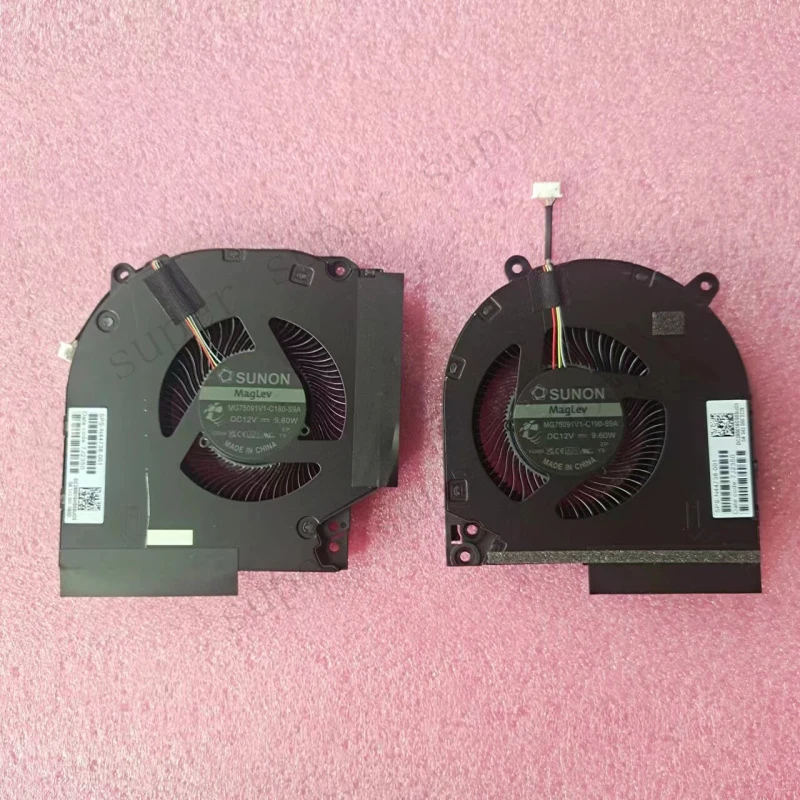 S+   New For HP Victus Gaming Laptop 16-R TPN-C169 CPU GPU Fan DC12V N44738-001