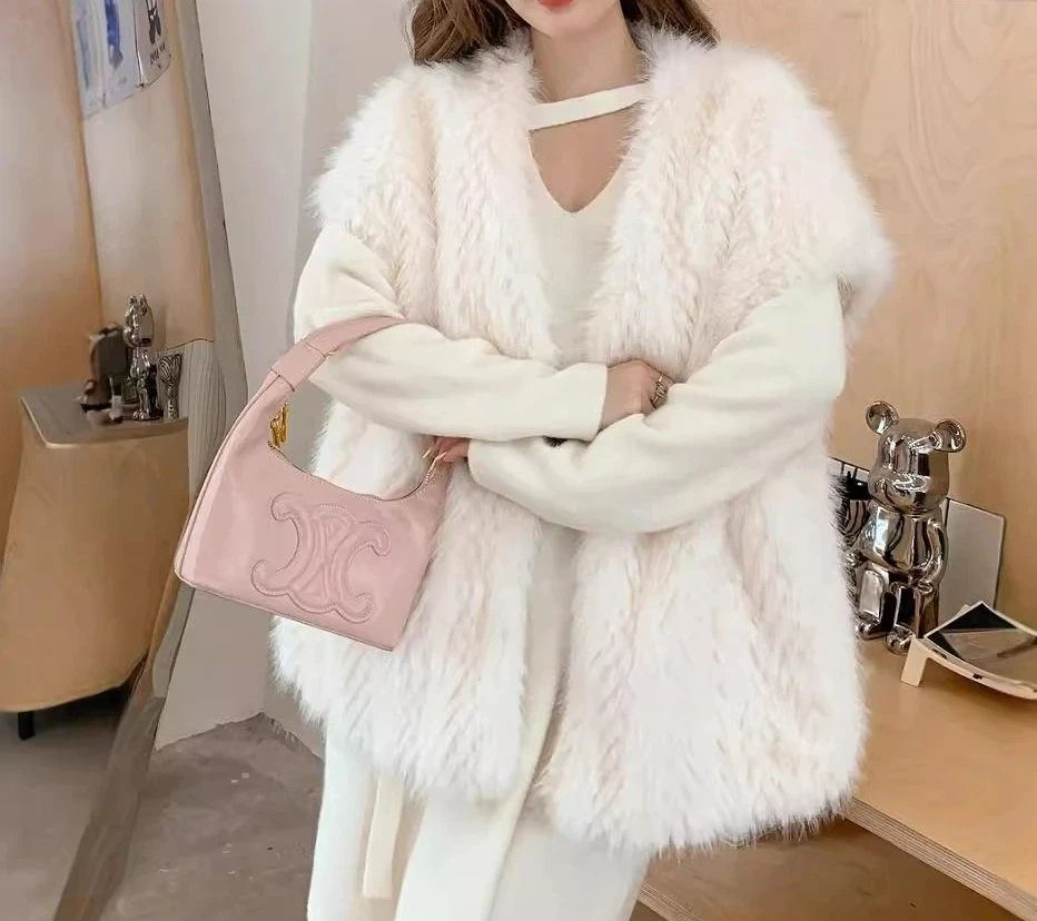 

2025 Autumn and Winter New Women's Tank Top Top Product Medium Long Coat