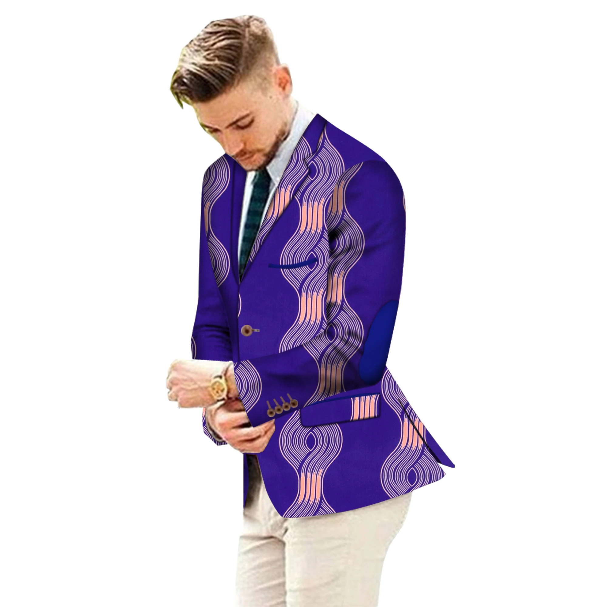 Africano imprimir personalizado fantasia masculino terno jaquetas formal africano casaco de negócios dashiki áfrica festa blazer wyn664
