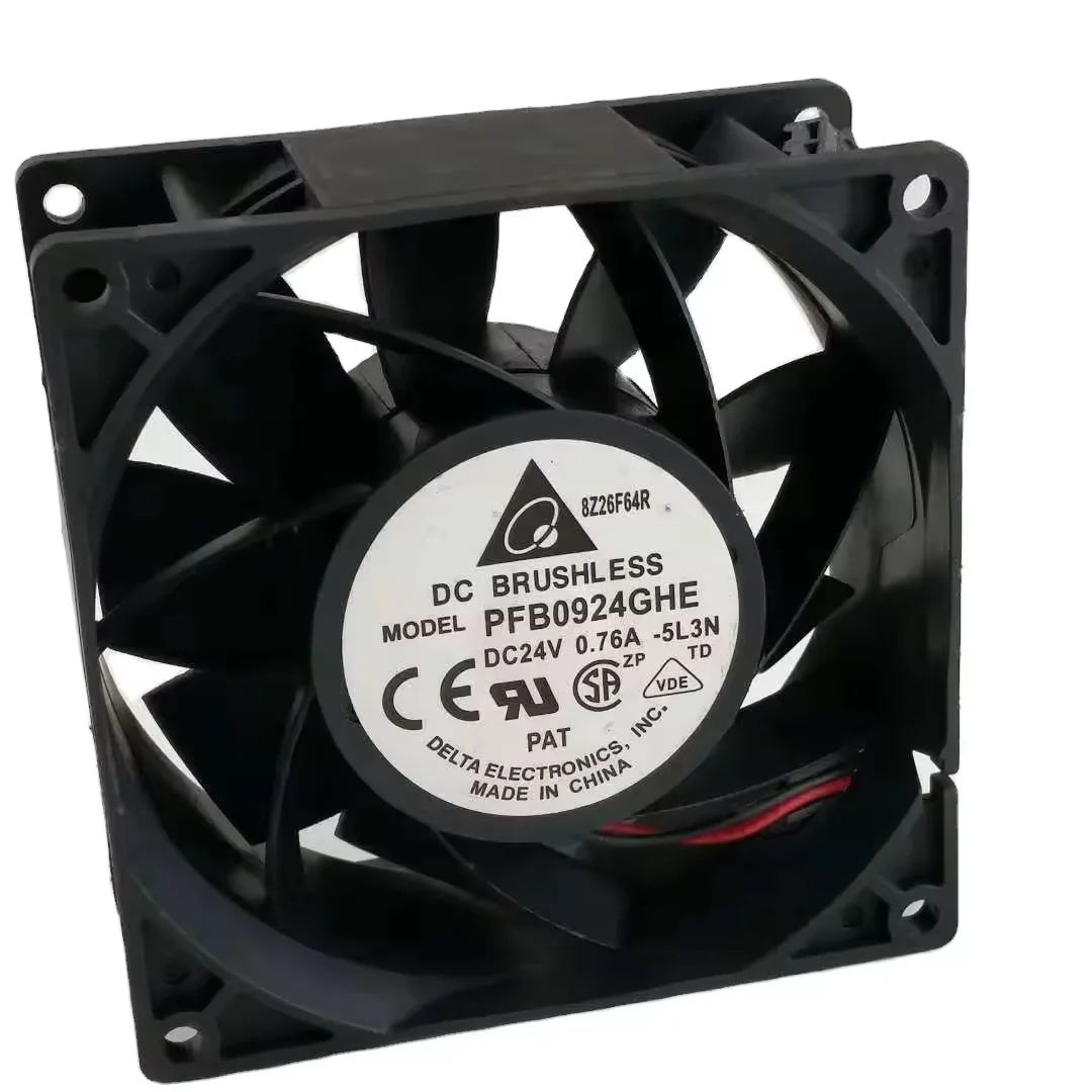 

PFB0924GHE 15.12W 24V DC 0.76A 92x92x38mm 9238 9cm 129CFM 6000RPM ABB inverter axial cooling fan