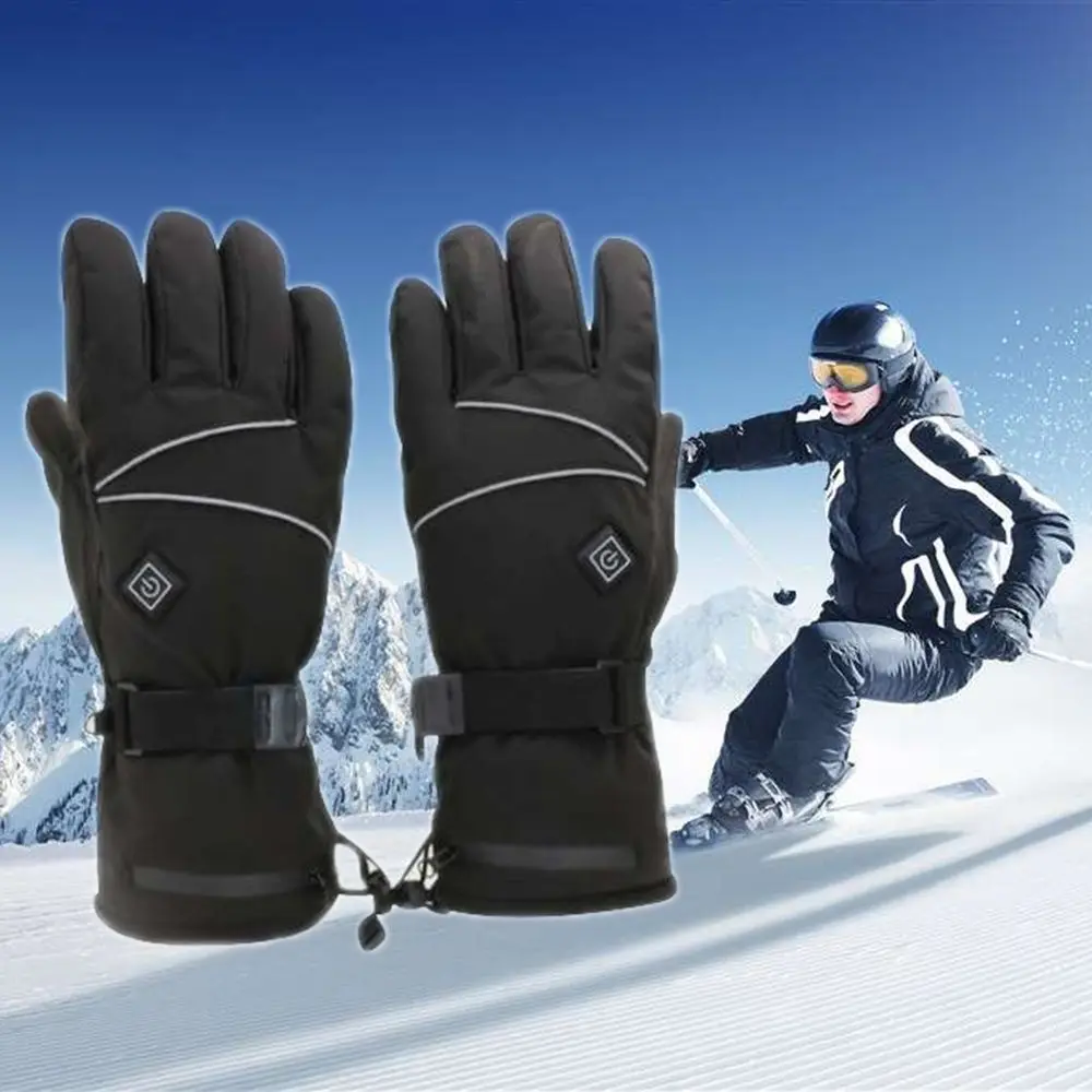 

Waterproof Hiking Winter ​ Snow Battery Powered Ski Gloves Electric Heated Cycling Gloves