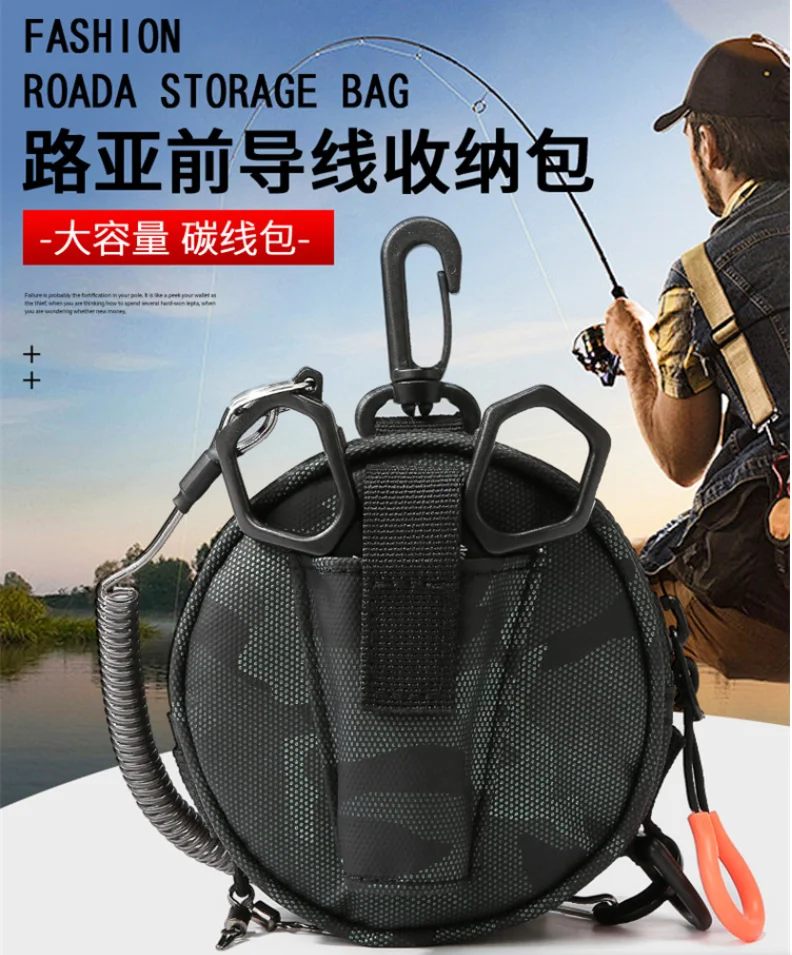 Tactical Molle Bag Fishing Line Hanging Pouch with Lure Pliers Holder  Mini Wallet Card Key Pack Camping Hike Hunting Coin Purse