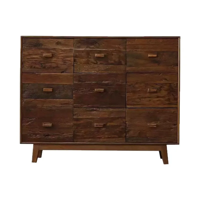 LTT new Chinese retro B & B locker solid wood living room dining side cabinet living room simple cabinet