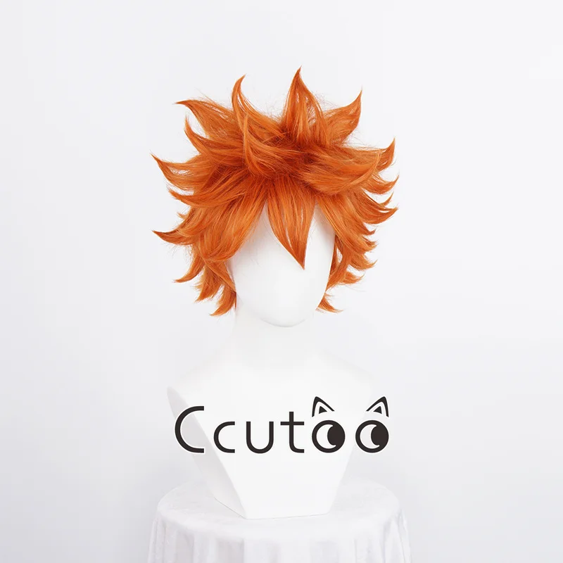 Anime Hinata Shoyo Cosplay Wig Shoyo Hinata 30cm Orange Short Wigs Heat Resistant Synthetic Hair