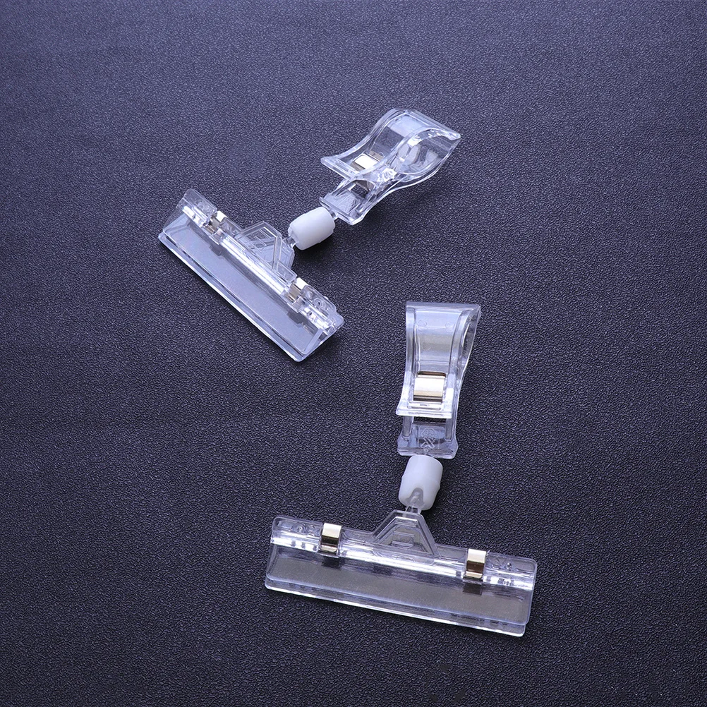 

25pcs Transparent Universal Clamp For Price Tags Shelf Display Rack Clip Holder Smooth Crystal Shelf Clamp