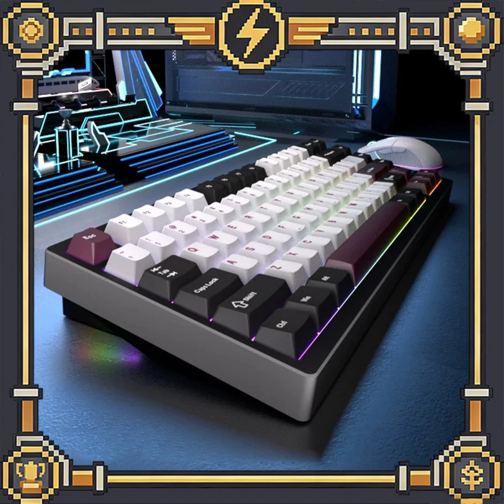 WEIKAV NUT75 Wireless Keyboard 0.125 Ultra-Low Delay Three-Mode Connection Gaming Keyboard 8K Rate Return 8K Receiver For Gifts