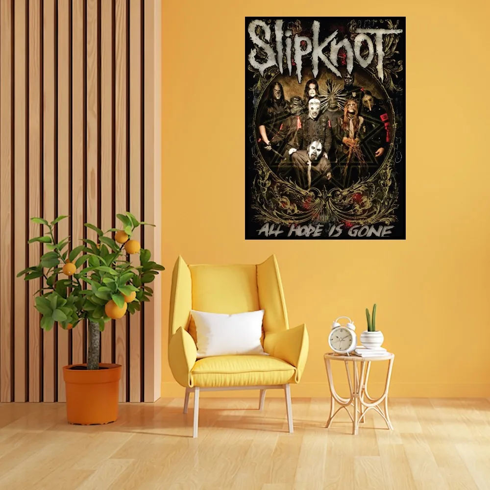 Rock S-Slipknot Band Poster Prints Wall Painting Bedroom Living Room Decoration Office Small