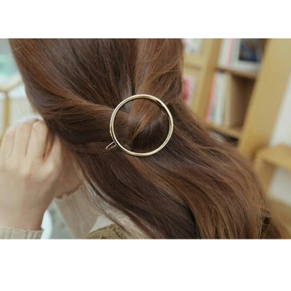 

2Pcs Hair Clips Alloy Durable Simple Bang Hairpins Lightweight Hair Accessories for Women Party Travel Daily Wearing