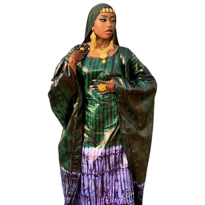 New Plus Size African Elegant Classic Print Gown, Style for All Seasons Birthday Party