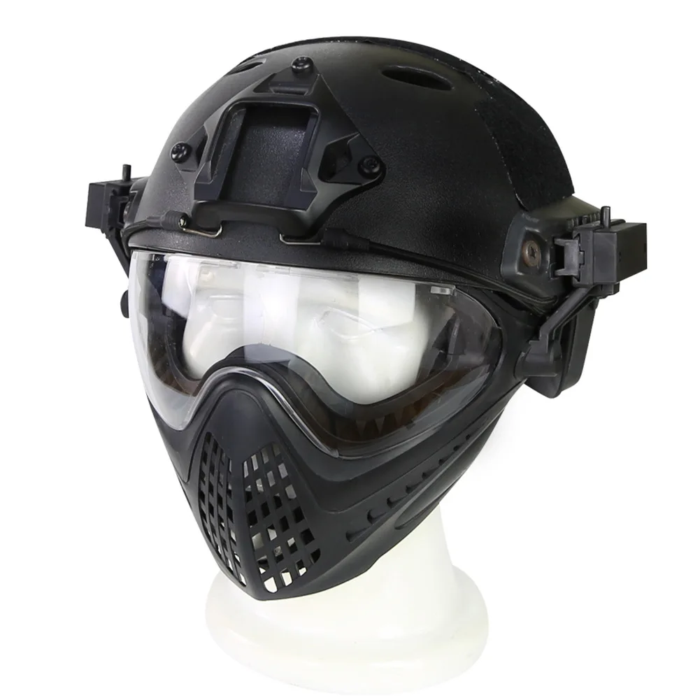 

WOSPORT manufacturer direct sales simple loading and unloading mask integrated helmet WST Navigator helmet camouflage version