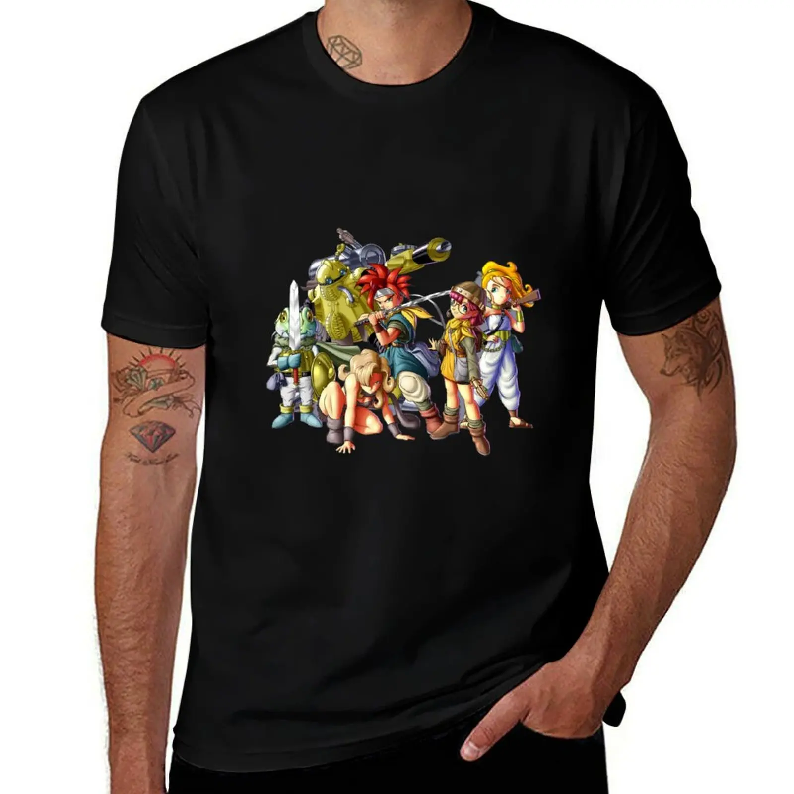 

Chrono Trigger T-Shirt black cotton t-shirt plain for man package t shirts for man graphic tees T-Shirt
