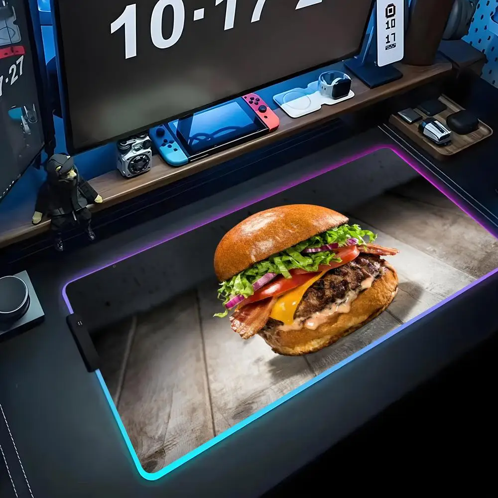 

Коврик для мыши с соком, игровой коврик для мыши RGB, большой светодиодный коврик для ПК, настольный коврик, светящийся коврик для мыши, большие коврики для клавиатуры, настольный коврик с подсветкой