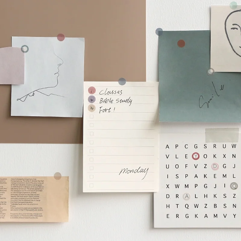 3 blätter/pack (126 Stück) Dot Aufkleber Runde Label Plan Aufkleber Wöchentlich Täglichen Zeitplan März Sticker Pack