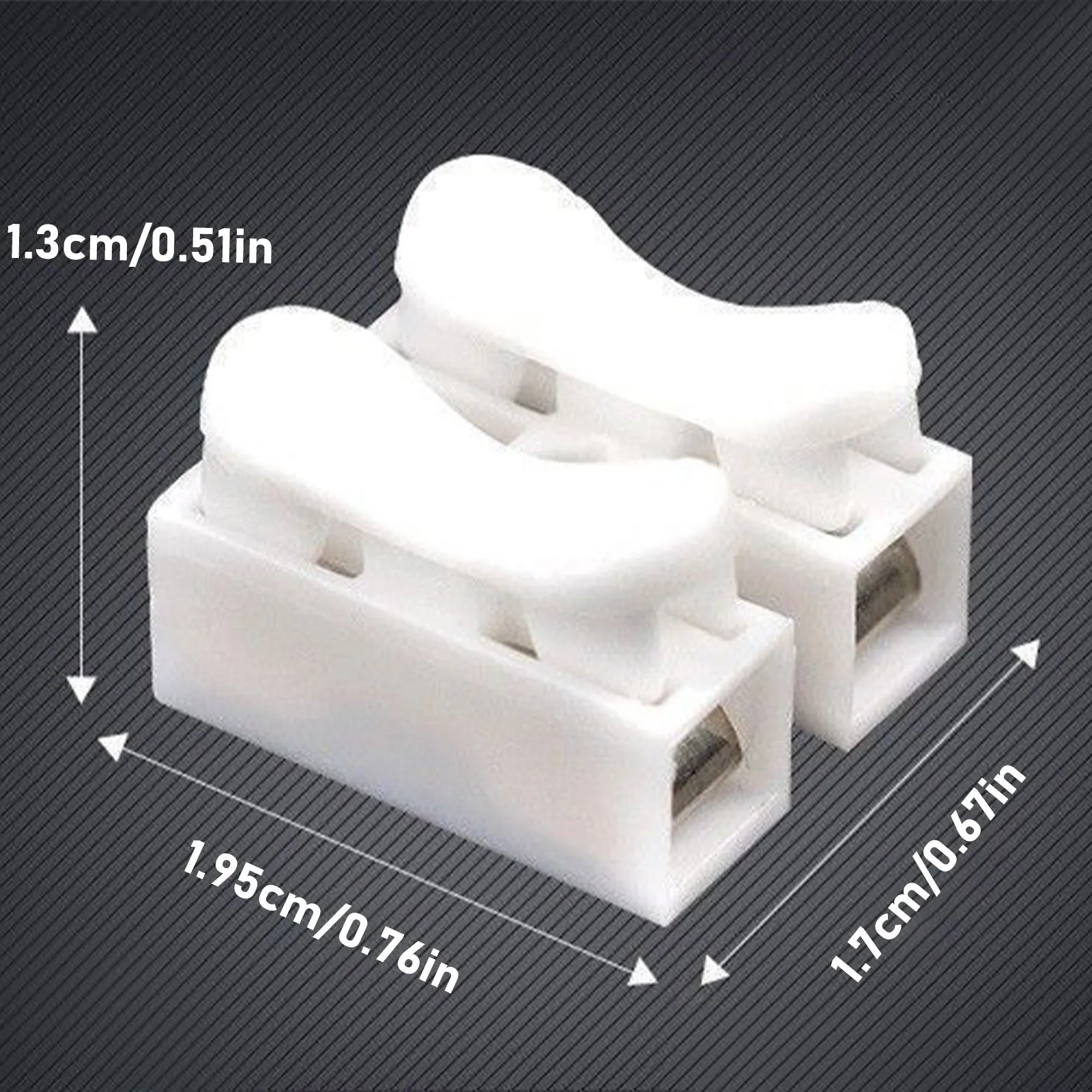 50/100pcs Ch-2 Push Quick Wire Cable Connector Led Downlight Lamp Connector Home Connection Repair Tools Connectors Wholesale