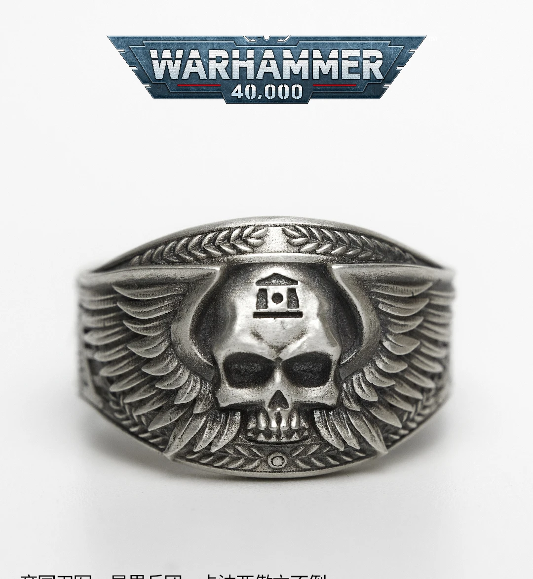 [Starforged] Warhammer 40K Star Army Cadian Glory Guard Ring Silver Ring Christmas Gift