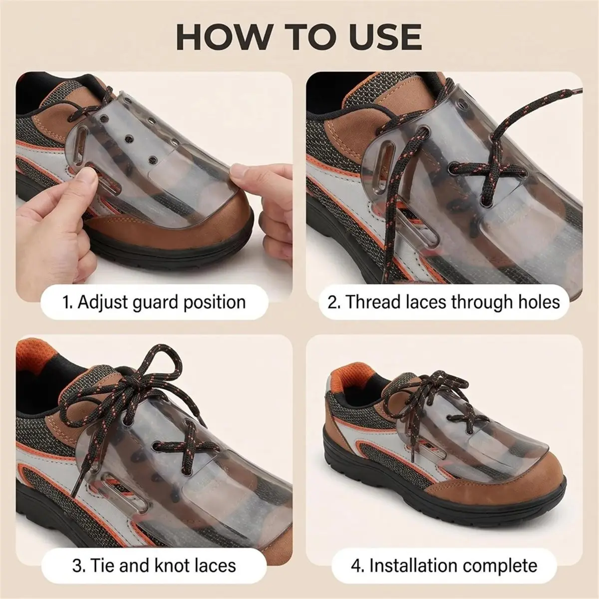 2 Set Metatarsal Guard, Safety Footwear Attachment for Protection, Shoe Cover Most Work Boots, Universal Size