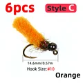 6pcs Orange Style C