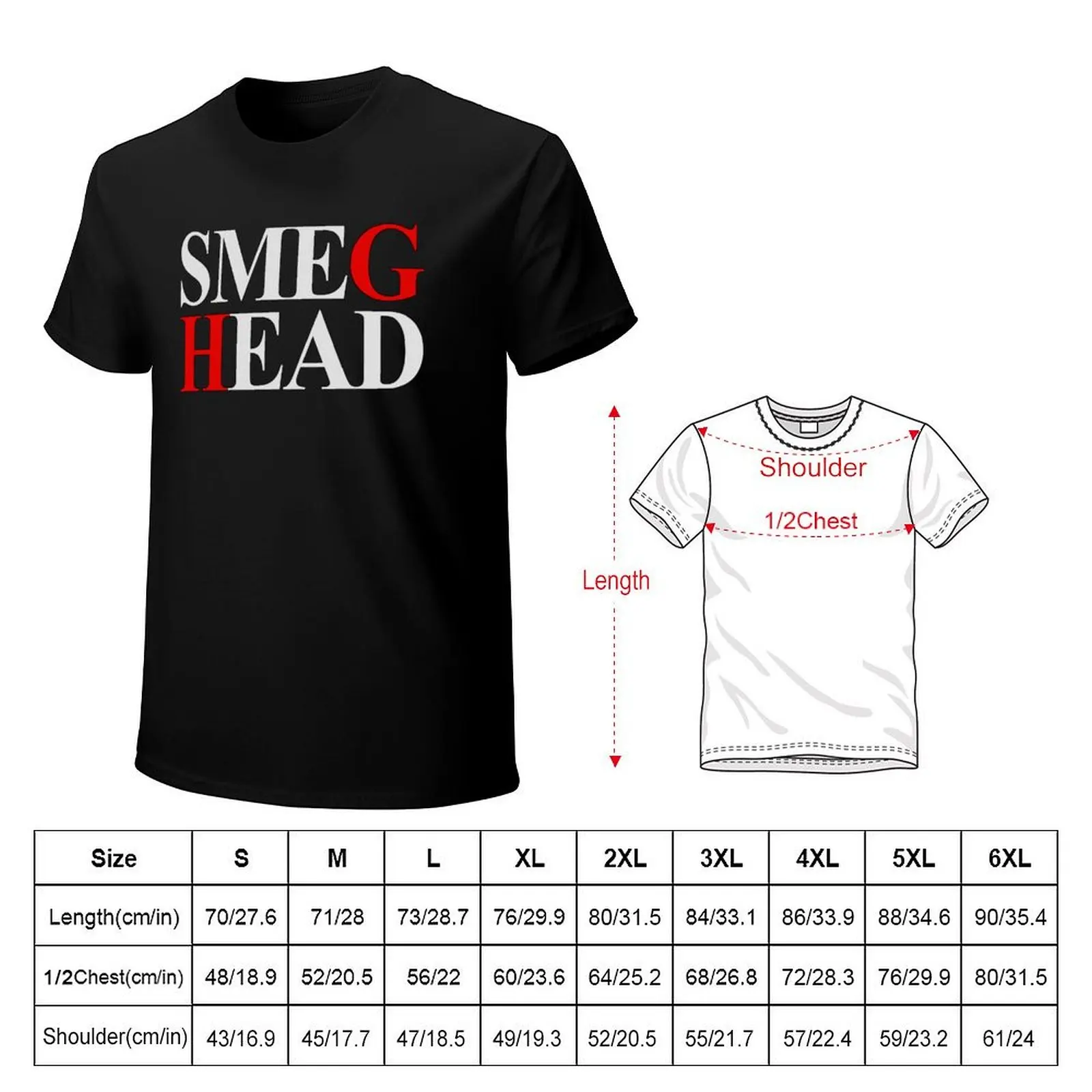 تي شيرت SMEG HEAD تي شيرت برسومات عتيقة ملابس الشارع تي شيرت برسومات كبيرة الحجم للرجال 100 ℅   القطن