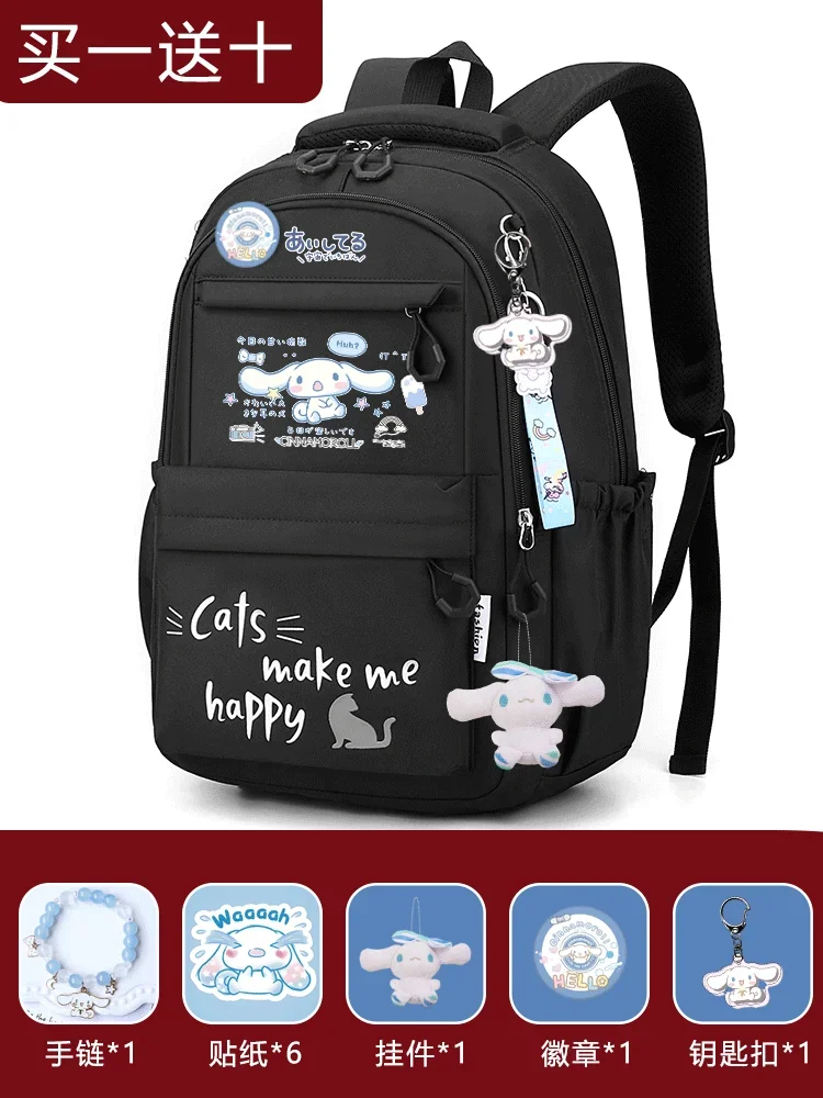 Mochila escolar Sanrio Cinnamoroll Babycinnamoroll Clow M para estudiantes, ligera y de gran capacidad para niños