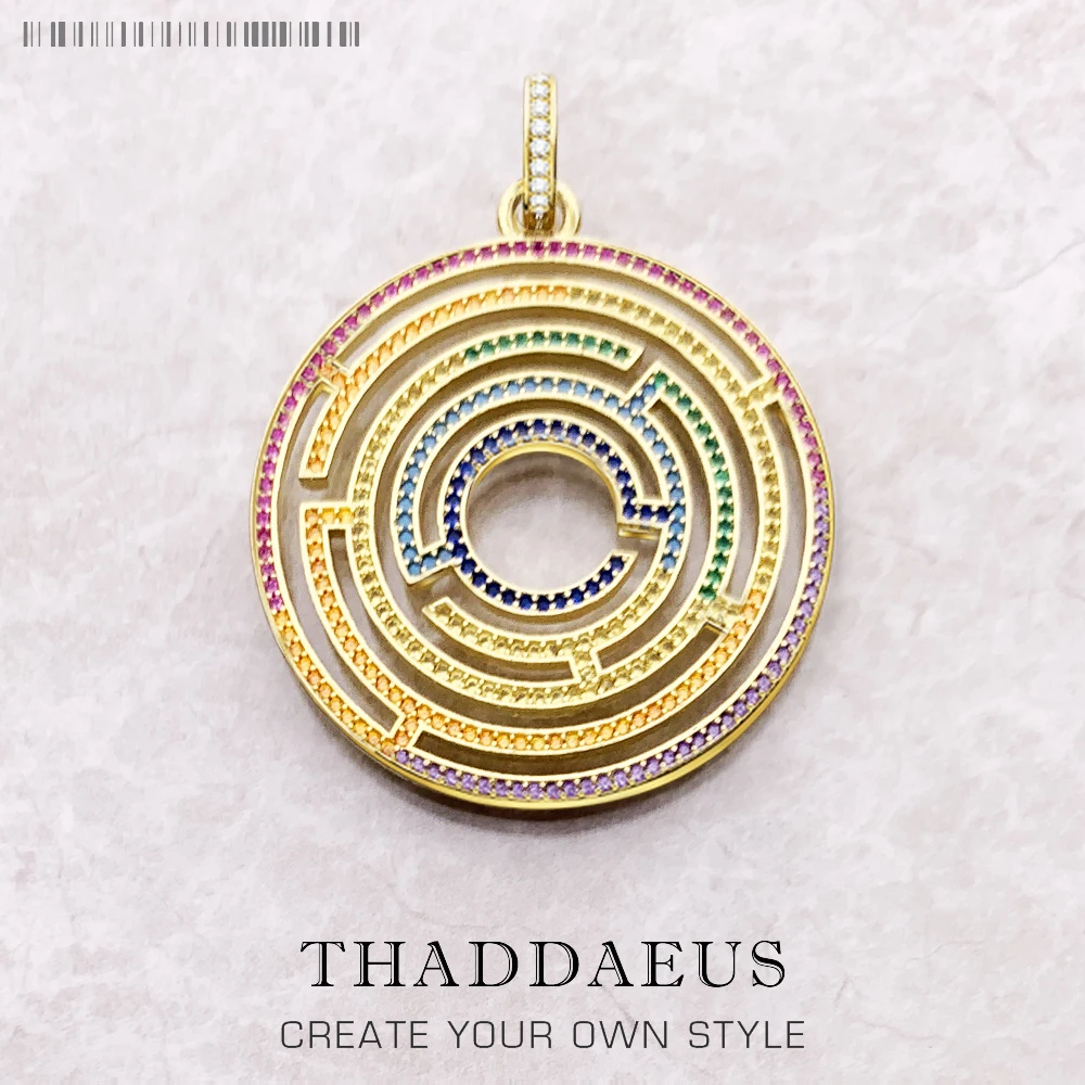 

Pendants Maze Colourful Stones Autumn Jewelry Symbolises Life 925 Sterling Silver Gift For Women