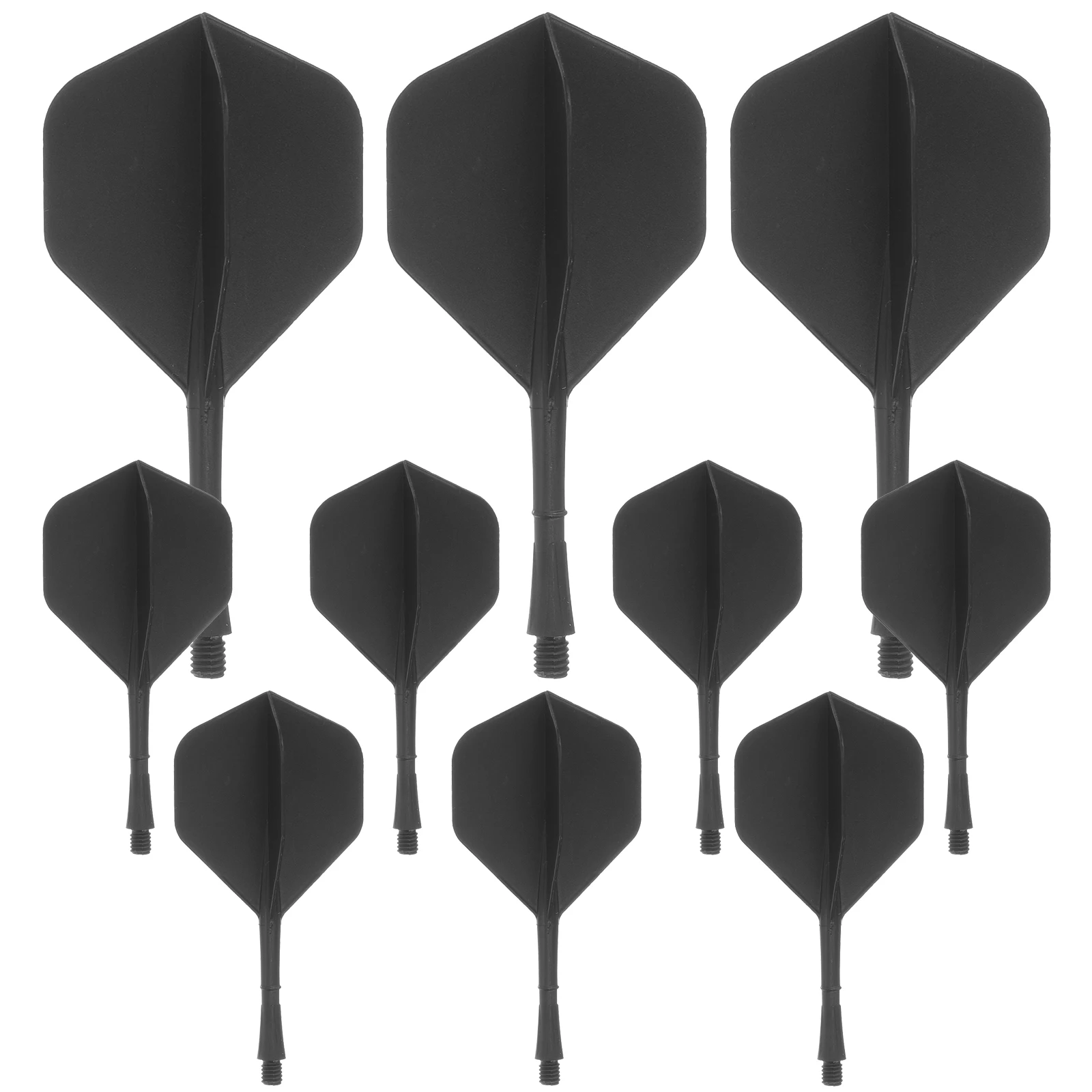 

10pcs Dart Flights Tail Leaf Pole Lightweight Durable Professional Creative Fins Soft Tip Toy Accessories