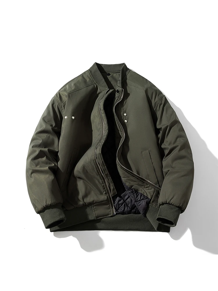 

Мужская куртка-бомбер Thiened из хлопка, повседневная, в американском стиле, ретро, для пар, трендовая