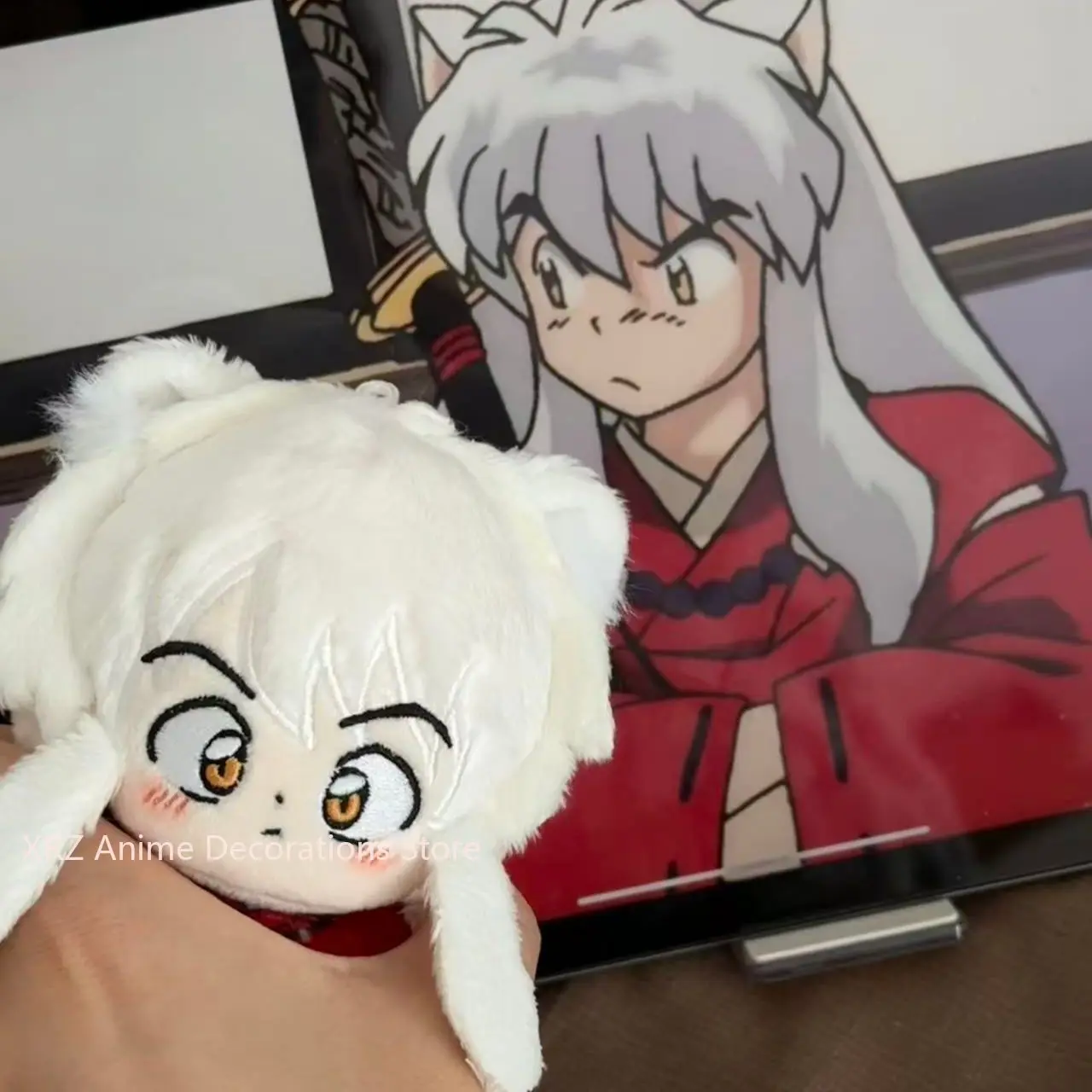 

Inuyasha Anime 10CM Cotton Plush Pendant Cute Desktop Decoration Festival Gift For Fans