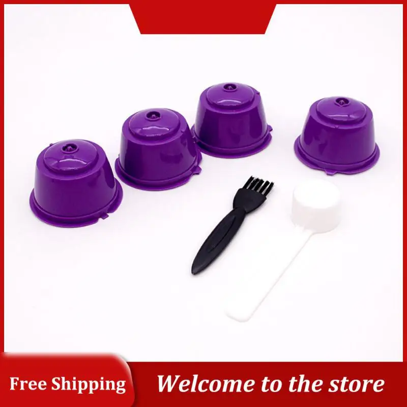 Reusable Coffee Capsule Filter Cup for Nescafe Dolce Gusto Refillable Caps Spoon Brush Filter Baskets Pod Soft Taste Sweet