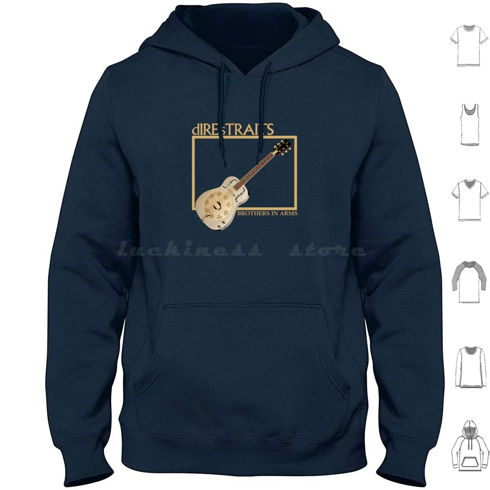 Dire Straits-sudaderas con capucha de guitarra de manga larga, álbum de Dire Straits, banda de música de canciones, banda Retro Vintage de músico