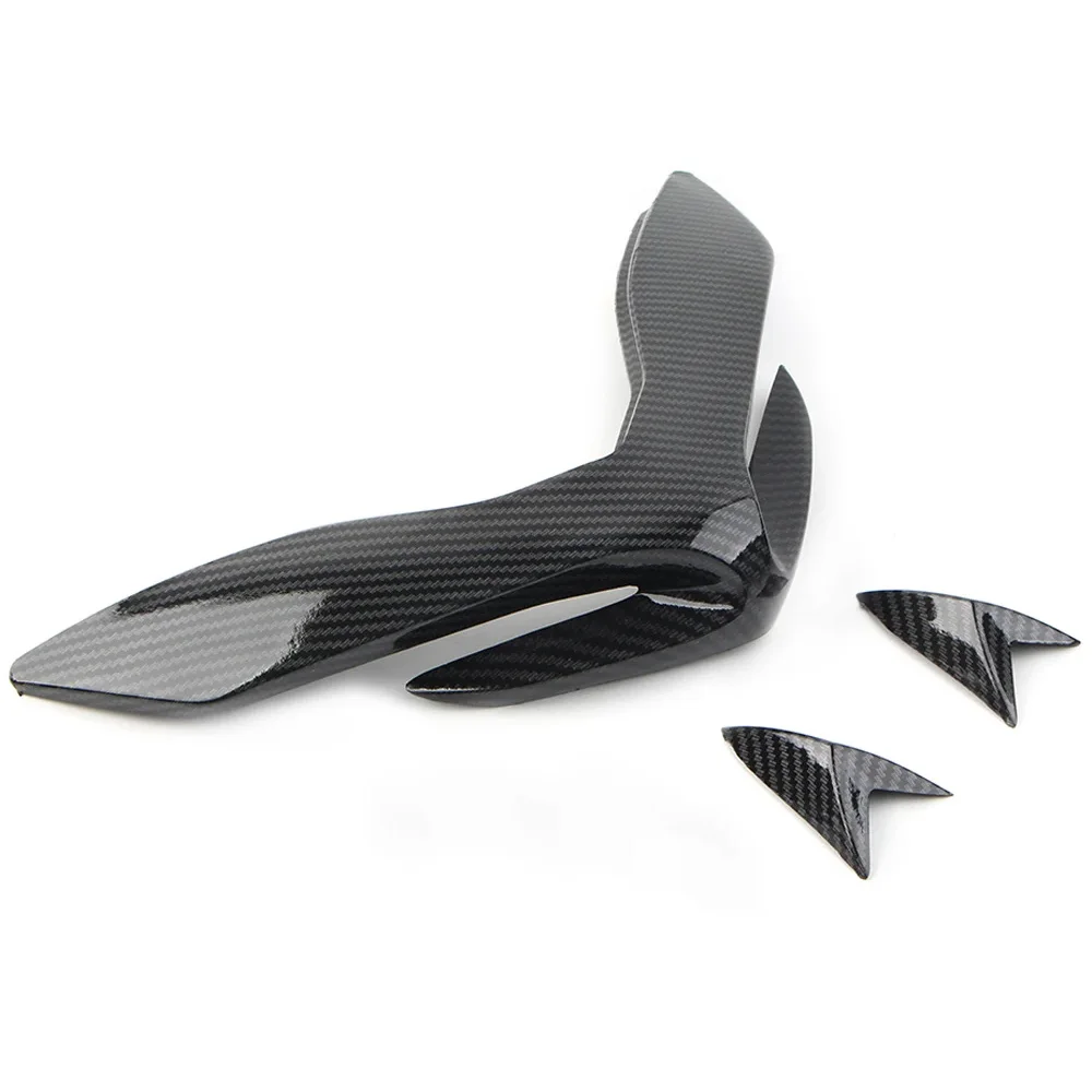 Kawasaki Z900 2017 2018 2019 프론트 페어링 공기 역학적 윙렛 프론트 부리 노즈 콘 확장 커버 익스텐더 여름에 적합