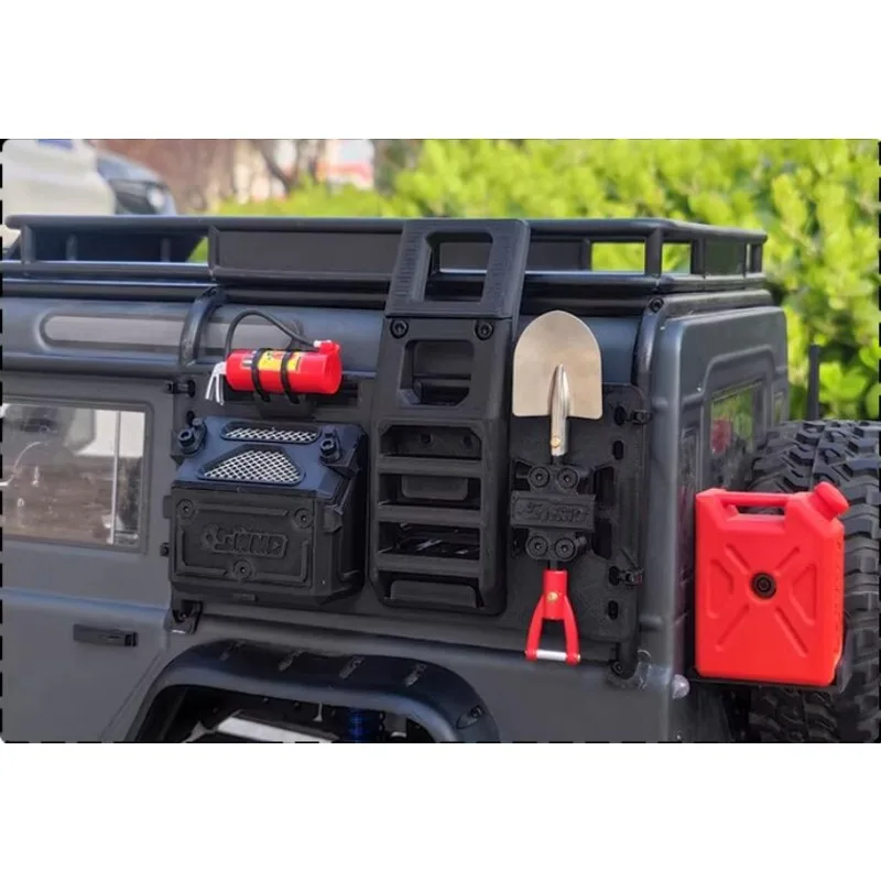 1/8 MJX H8H RC Crawler The 2nd Upgrade Side Extension Board - Ladder, Tool Box with Shovel Modification Part/upgrade Accessories