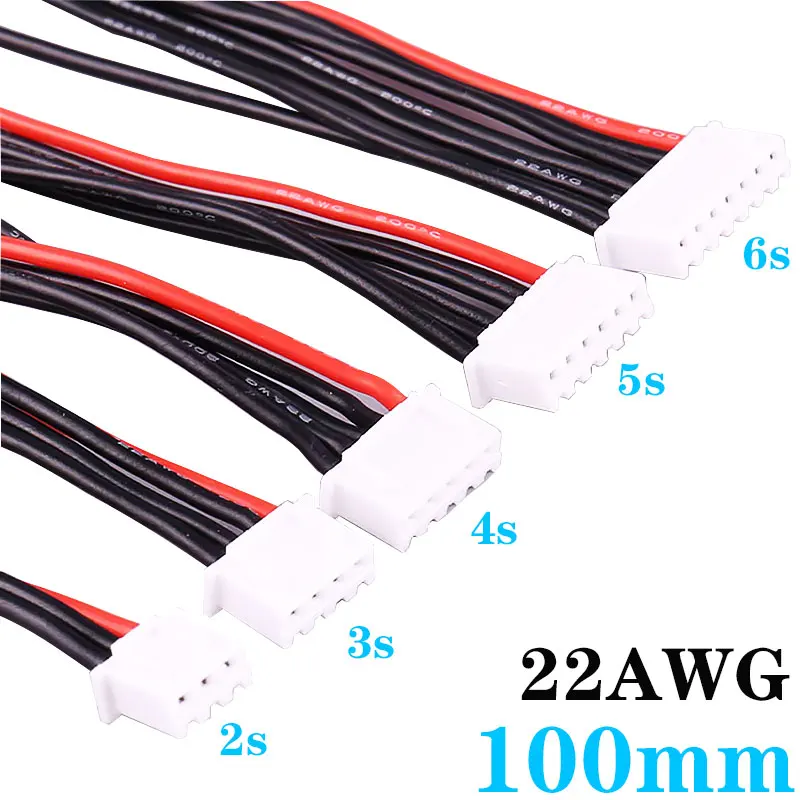 

5pcs/lot 1S 2S 3S 4S 5S 6S Lipo Battery Balance Charger Cable IMAX B6 Connector Plug Wire Wholesale