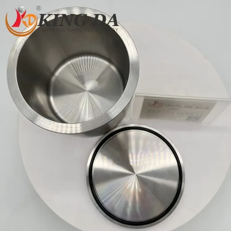 i Resistant 304 Stainless Steel Ball Mill Jar Laboratory Grinding Jar Powder Milling Application