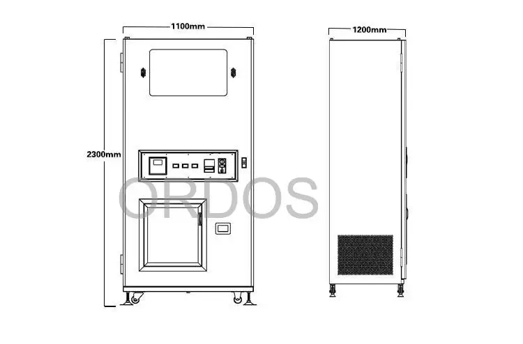 Cube Bagged 900kg ice vending machines with auto bag and auto seal