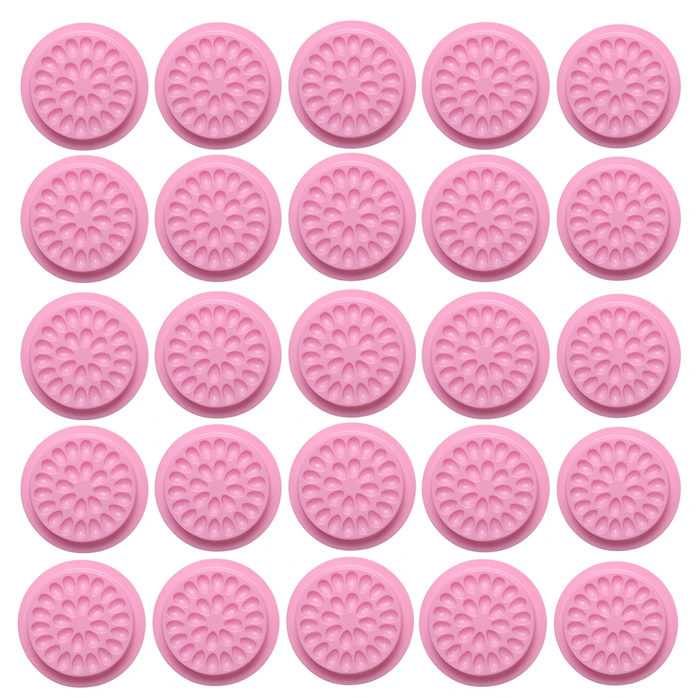 

200 Pcs Eyelash Glue Tray Disposable Plastic Storage Trays Plates Holder Beauty Tools Grafting Eyelash Extension Trays Salons