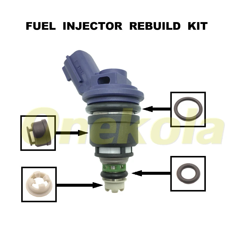 

Fuel Injector Service Repair Kit Filters Orings Seals Grommets for 1996 Nissan 300ZX 3.0 V6 16600-67U01 16600-21U01