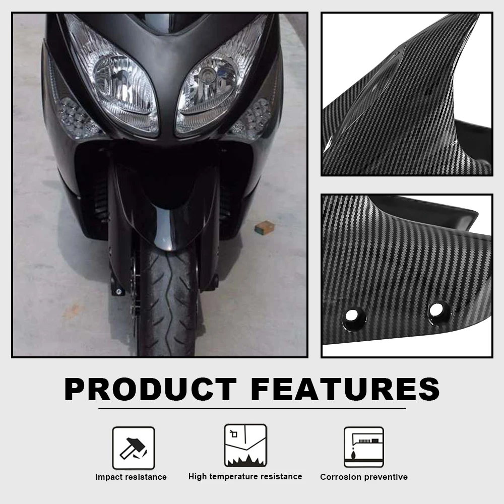 For YAMAHA TMAX500 Tmax 530 2008-2014 T-MAX 500  Front Fender Motorcycle Fairing Carbon Fiber colour Splash Mud Dust Guard