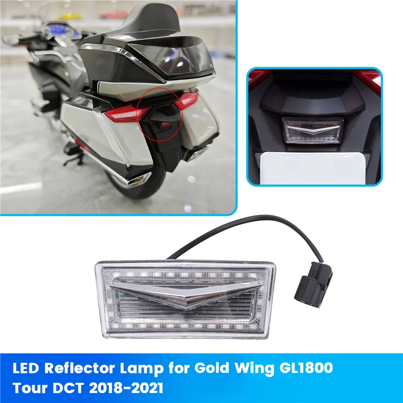

Motorcycle LED Reflector Lamp Fender Brake Taillight Brake Light For Honda Gold Wing GL1800 Tour DCT 2018-2021 Replacement Parts