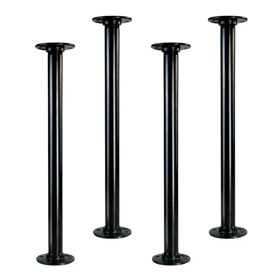 

18 Industrial Pipe Table Legs, Metal Pipes and Flanges for Custom Vintage Tables and Furniture, Rustic DIY Desk Legs, Shelf Supp