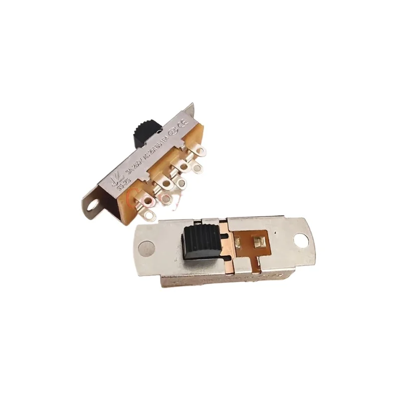 Image of 5 Stück SS-23L03 2P3T 3-Positionen-Doppelreihen-8-Pin-Schiebeschalter 3A 250VAC Hochstrom für Haushaltsgeräte