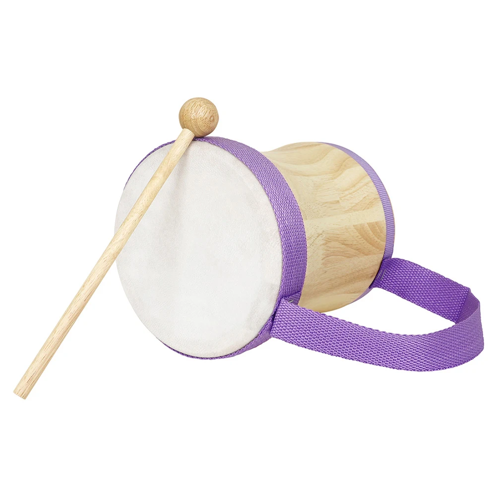 

Wooden H Percussion Drum Instruments Kids Adults Sheepskin Head Creativity Rhythm Coordination Durable Body Clear Sound H