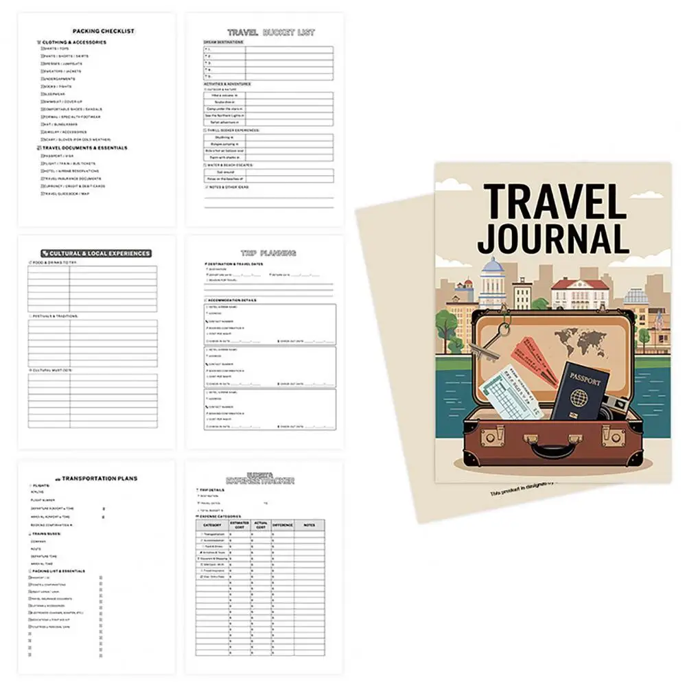 Travel Journal Planner Travel Planner Travel Journal Adventure Logbook Planner Memory Diary Couple’s Love Journal Family