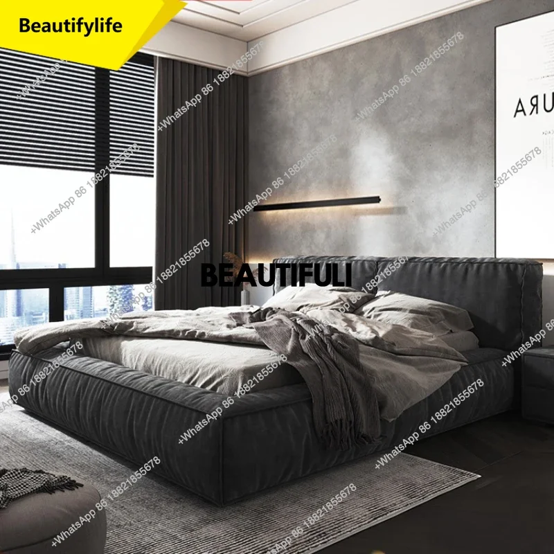 

Q181 Modern Design Double Bed Frame Headboard King Size Double Bed Twin Luxury Modern Letto Matrimoniale Furniture For Bedroom
