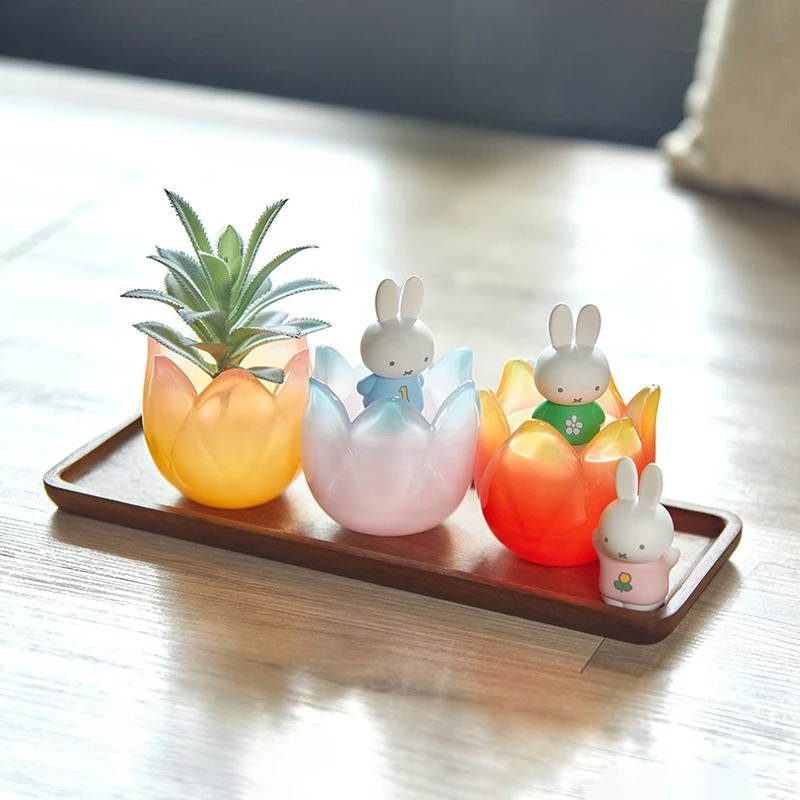 Miffy Tulip Series Blind Box Figurine, Cute and Genuine Blind Box Figurine