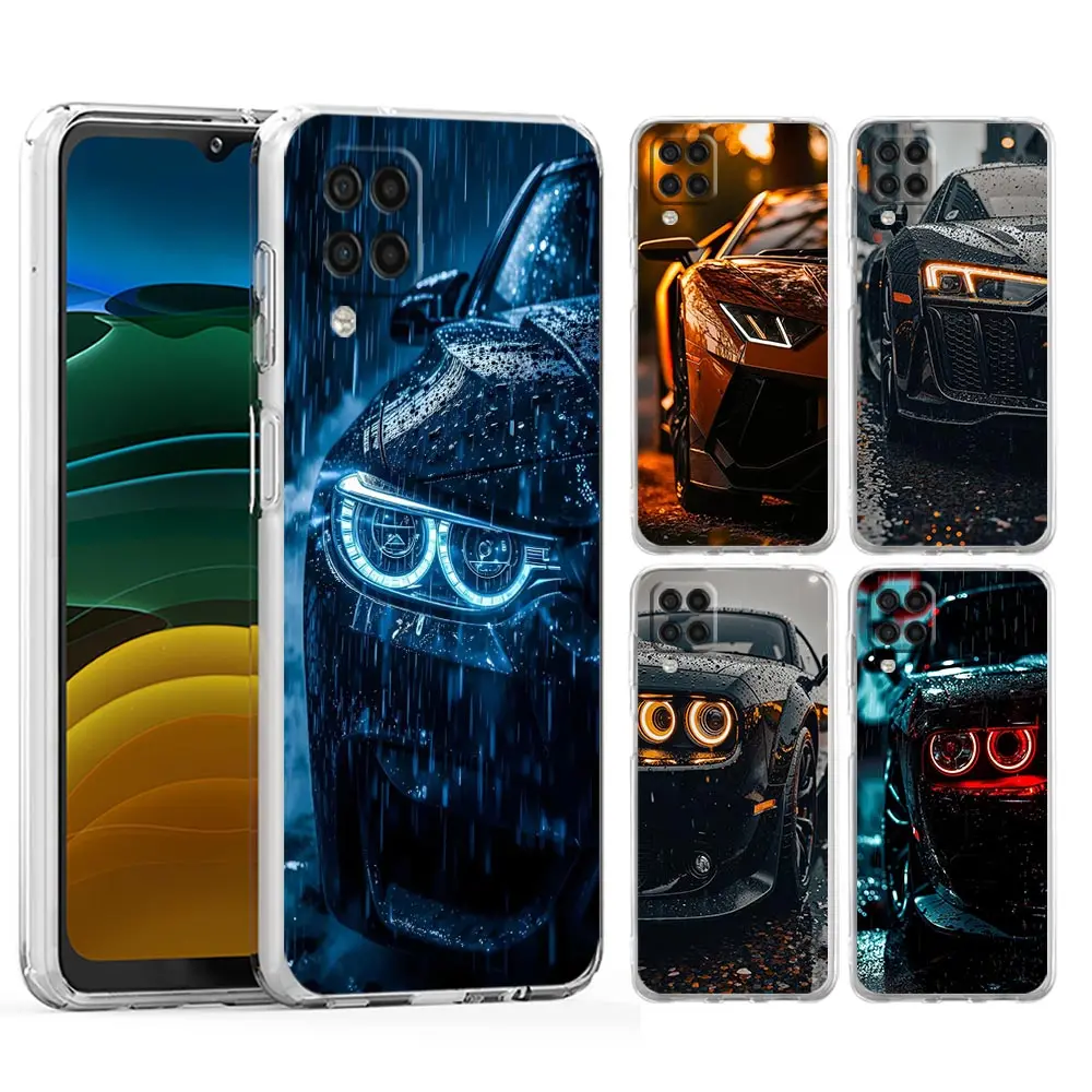 Cool Cars Light Fashion Men Phone Case For Samsung A17 A15 A13 A51 A71 A41 A21S A07 A35 A55 A23 A25 A33 A53 A73 A57 A37 5G Cover